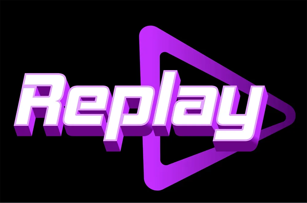 Vignette video logo animé replay